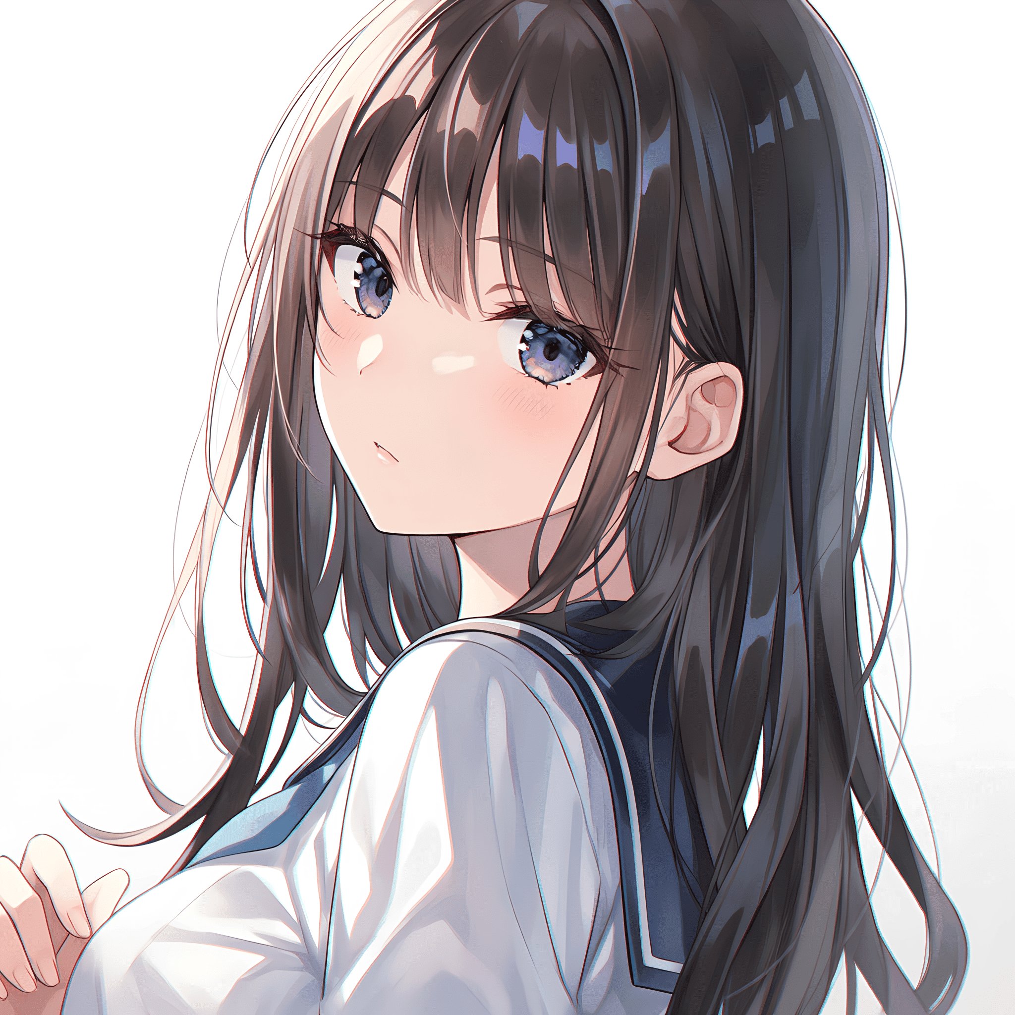 校园女孩人物特写